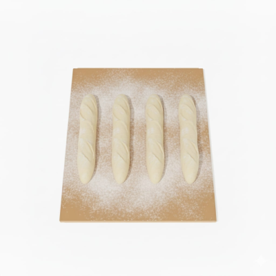 Baget Ekmek Mayalama Pasası & Tahtası 40x60 cm - 1