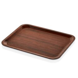 Kaydırmaz Ceviz Dikdörtgen Servis Tepsi 37x53 cm 