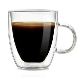 Çift Katman Kulplu Bardak 90 ML 