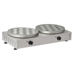 Elektrikli Teflonsuz Pankek Makinesi Çift 14 Lü - OMAKE