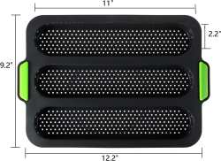 Ev Tipi Silikon Baget Ekmek Pişirme Kalıbı - DincKitchen