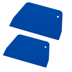 Plastik Hamur Kazıyıcı Dikdörtgen Mavi 2'li Set - DincKitchen