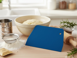 Plastik Hamur Kazıyıcı Dikdörtgen Mavi 2'li Set - 2