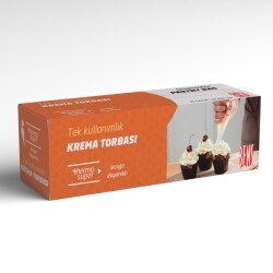 Isıya Dayanıklı Turuncu Krema Şanti Torbası 