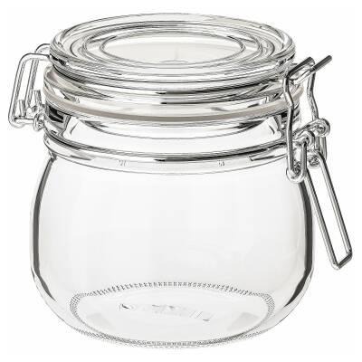 Kapaklı Cam Kavanoz 0,5 lt - 1