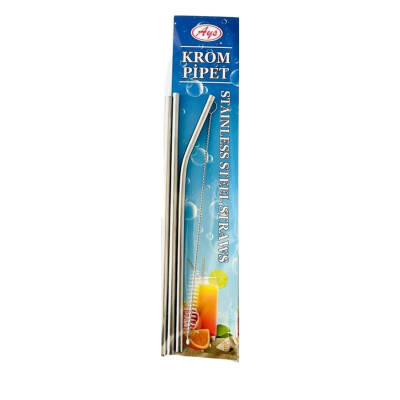 Krom Pipet Seti Temizleme Fırçalı - 1