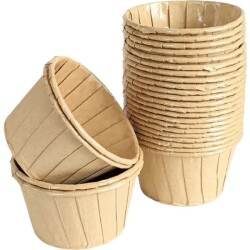 Muffin Kağıt Kek Kapsülü 50'li Kraft - DİNC KİTCHEN