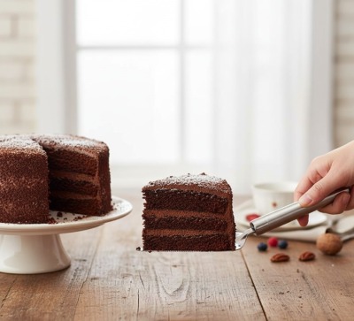 Paslanmaz Üçgen Pasta Servis Spatulası - 2