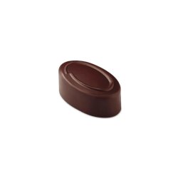 Pavoni Artisanal Polikarbon Pralin Çikolata Kalıbı Oval Çizgili PC109 - 1