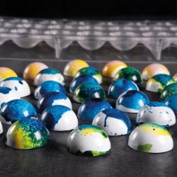 Pavoni Polikarbon Pralin Çikolata Kalıbı Yarım Küre PC5018 - PAVONI