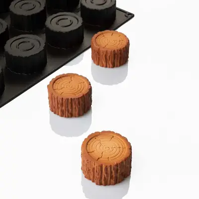 Pavoni Silikon Pasta ve Kek Kalıbı PX43112 Foresta Kütük - 1