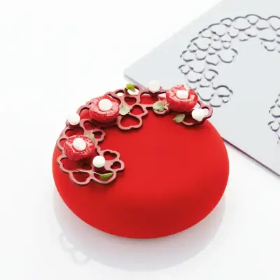 Pavoni Silikon Tuil ve Dekor Kalıbı PR007 Hearts 1 Kalp - 1