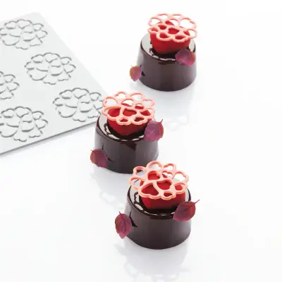 Pavoni Silikon Tuil ve Dekor Kalıbı PR008 Hearts 2 Kalp - 2