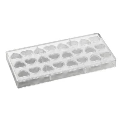 Pavoni Tradition Polikarbon Pralin Çikolata Kalıbı Kalp PC5026 - 2