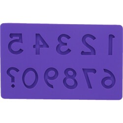 Şeker Hamuru Rakam Silikon Kalıbı - DİNC KİTCHEN