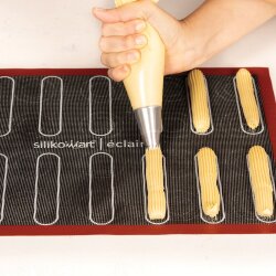 Silikomart Ekler Matı & Silpatı Air mat Éclair & choux 300x400 mm - 6