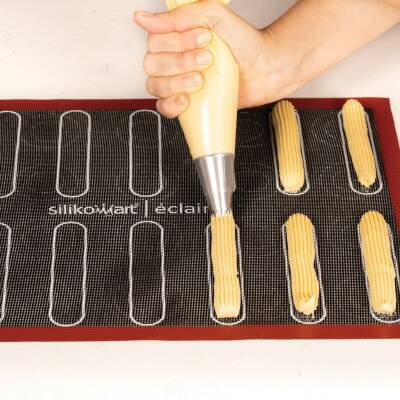 Silikomart Ekler Matı & Silpatı Air mat Éclair & choux 300x400 mm - 6