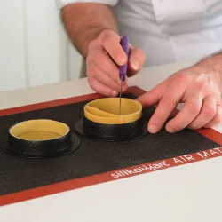Silikomart Siyah Delikli Silpat Air mat 583x384 mm - 5