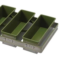 Tost Ekmek Pişirme Kalıbı 9x6x20 Cm 3 lü set 