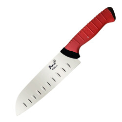 Twix Oluklu Santoku Şef Bıçağı - DİNC KİTCHEN